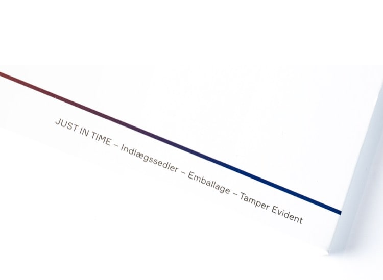 Emballagen er omfattet af Tamper Evident-teknologien, der betyder, at det ikke er muligt at åbne pakken, uden at det tydeligt kan ses.